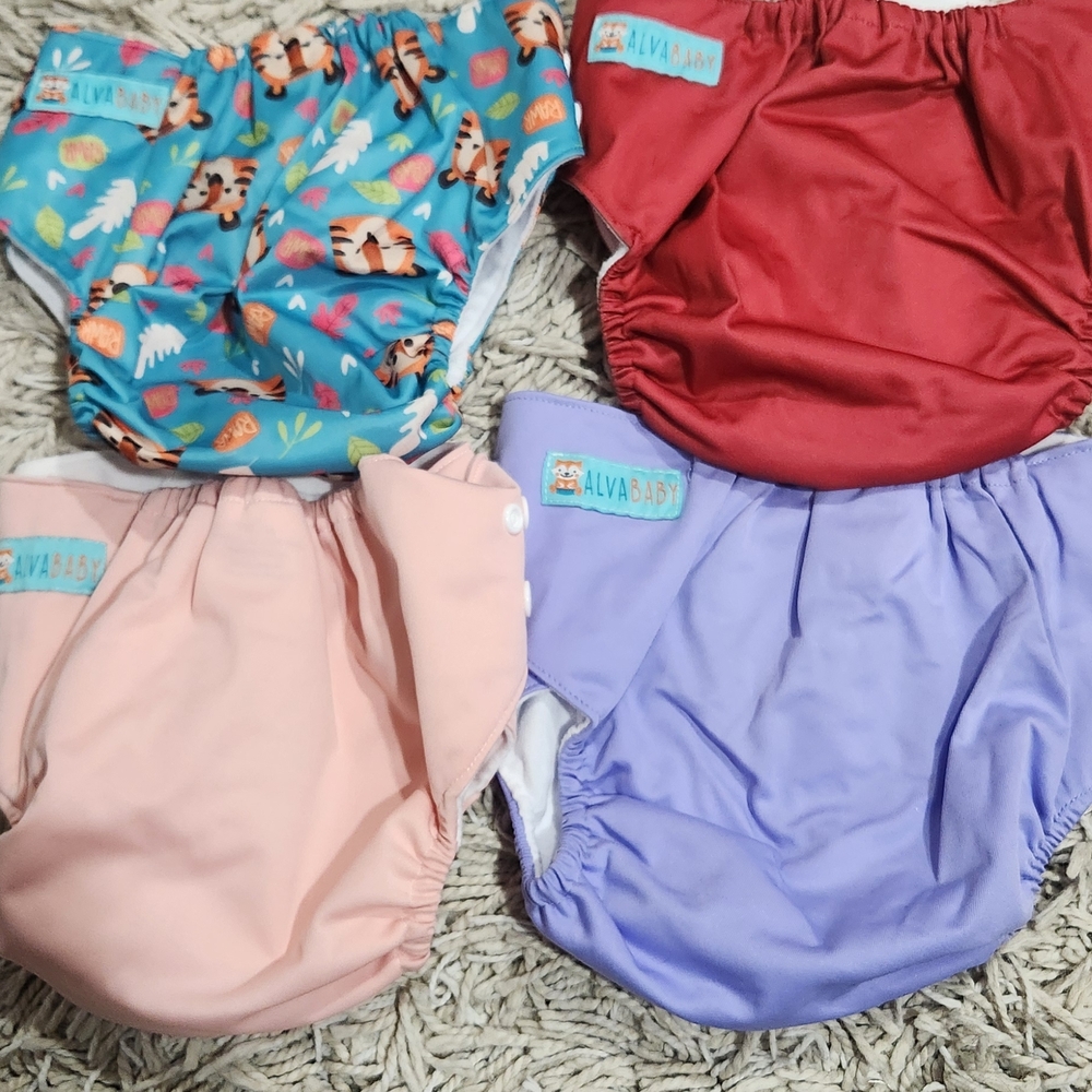 Colorful Reusable Diaper Set